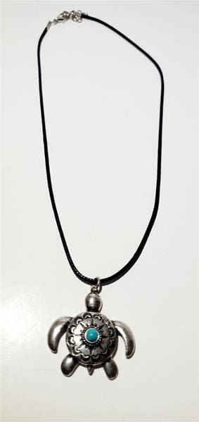 Turtle charm necklace