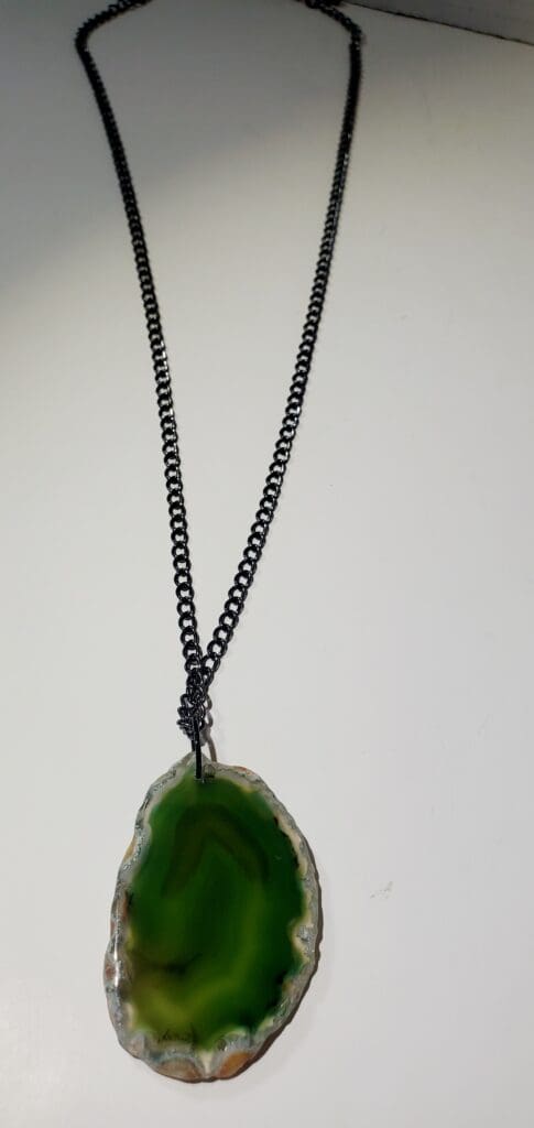 Green Agate inspired necklace